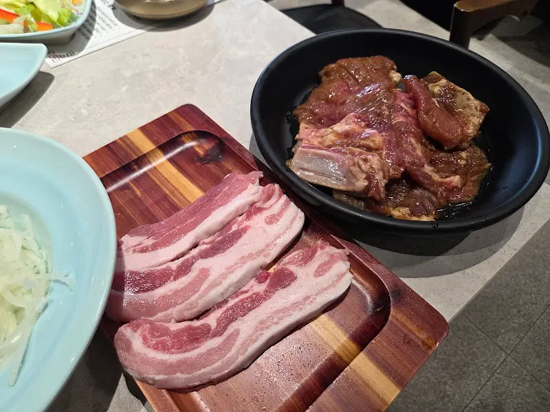 양념갈비와 밑반찬