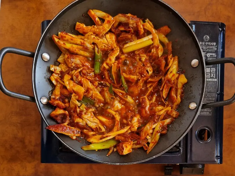 오징어 돼지 볶음