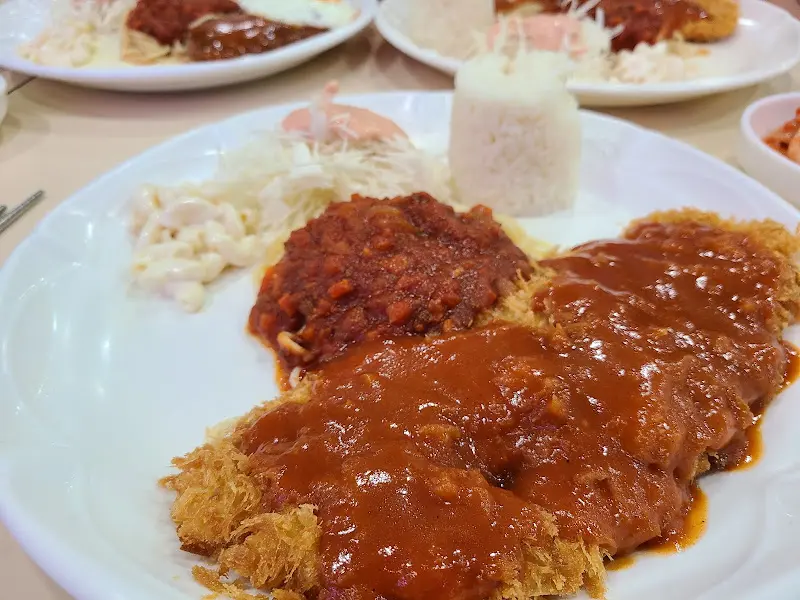 돈까스, 스파게티