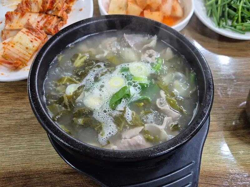 순대국밥 디테일 샷