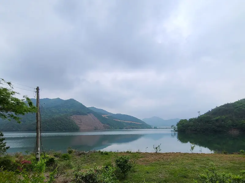 저수지의 평화로운 풍경