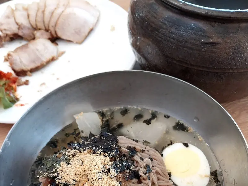 동치미 막국수와 수육