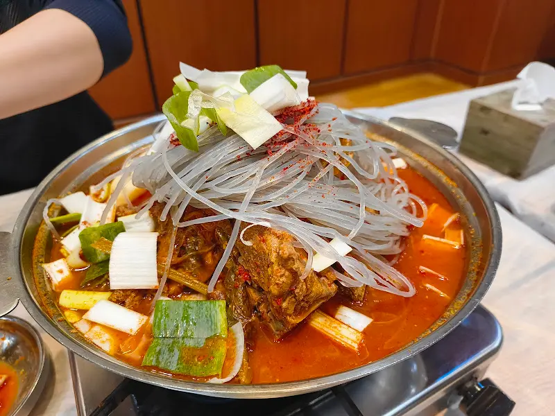 사뎅이전골 항공샷