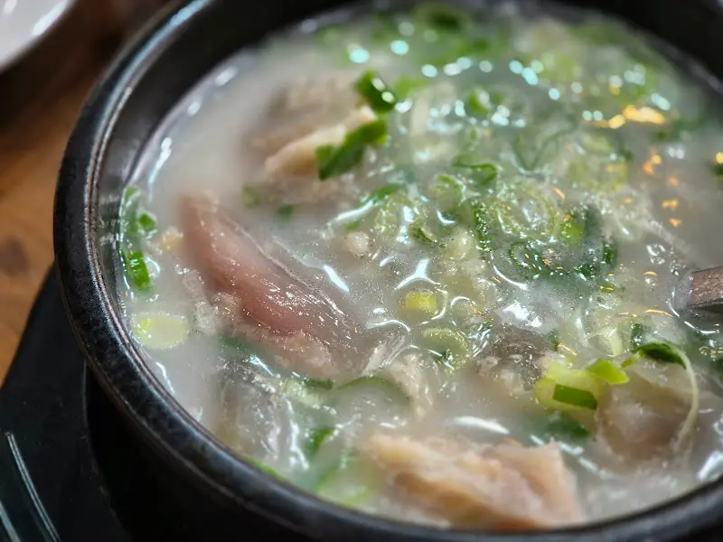 도가니탕 클로즈업