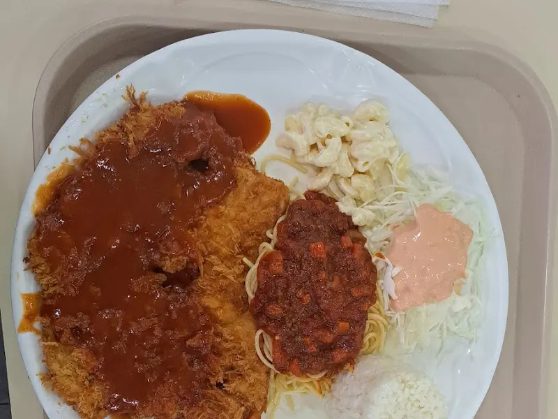 돈까스, 마카로니 샐러드