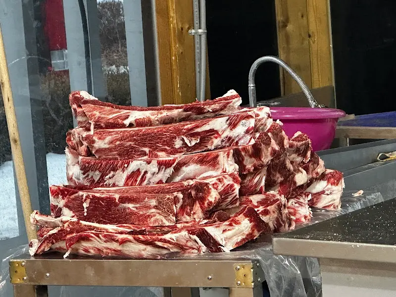 정육 코너의 한우