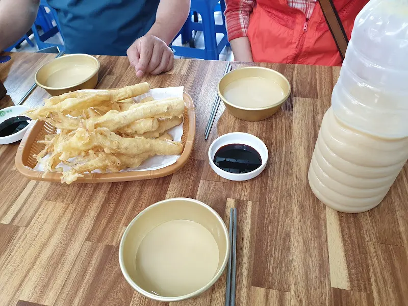 인삼 튀김과 막걸리