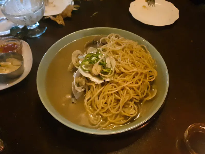 바지락 술찜 파스타