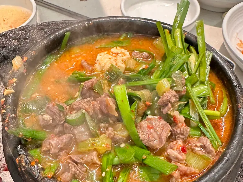 된장찌개 내용물