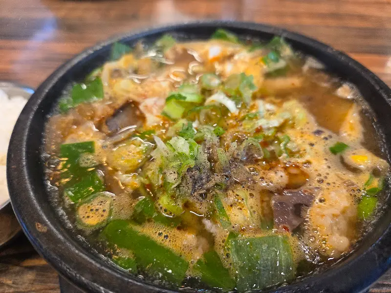 천황식당 선지해장국 클로즈업