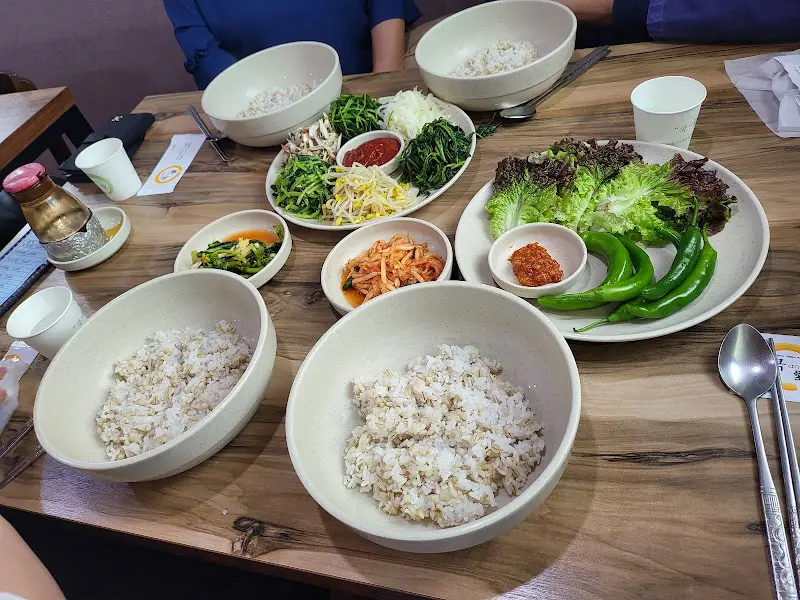 보리밥정식 상차림
