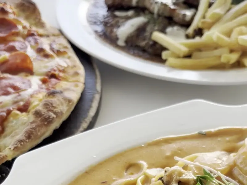 피자, 스테이크, 파스타