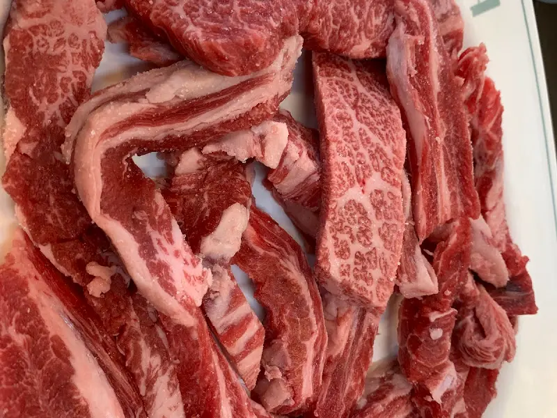 갈비살 근접 촬영