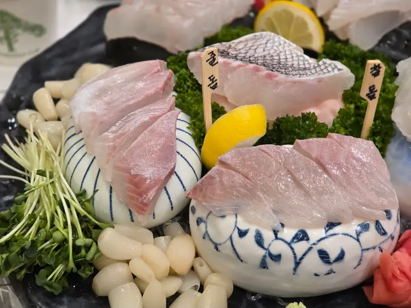 참돔 숙성회의 섬세한 마블링