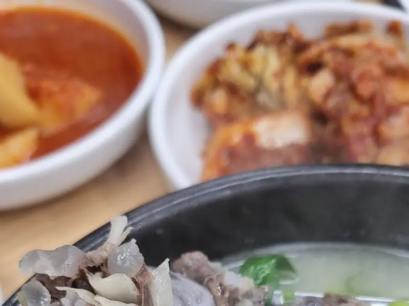 순대국과 밑반찬