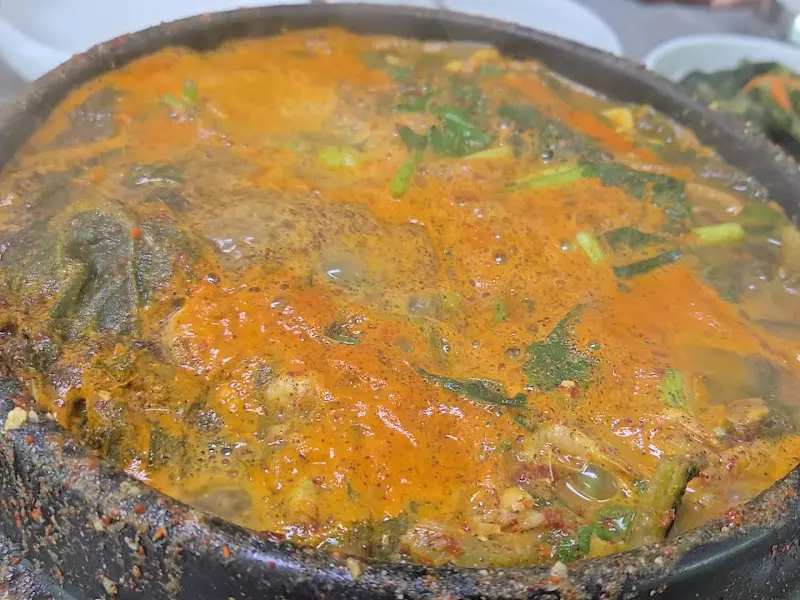 걸쭉하고 진한 새우탕 국물