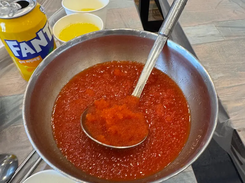 신비섬횟집 물회 육수