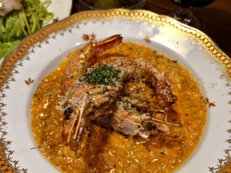 새우가 듬뿍 들어간 로제 리조또