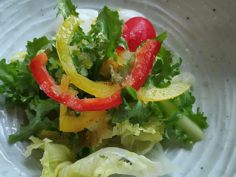 싱싱한 채소와 파프리카가 어우러진 샐러드