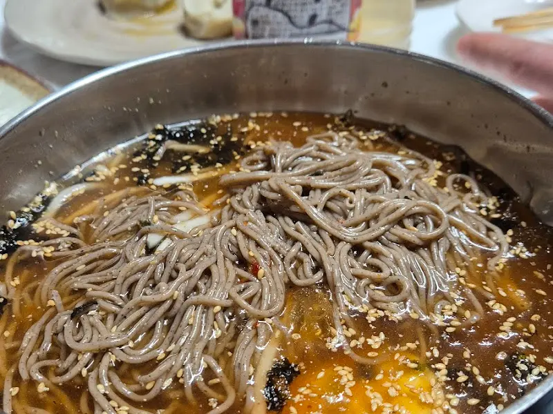 물막국수 면