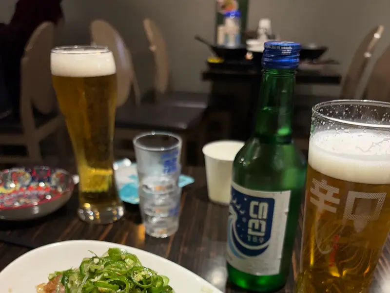 유린기와 술 한 잔