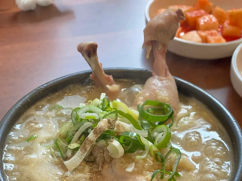 한방녹두삼계탕