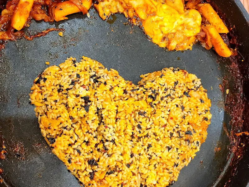 하트 모양 볶음밥