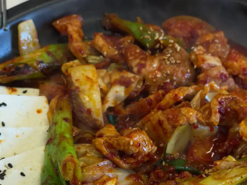 흑돼지 두루치기의 비주얼