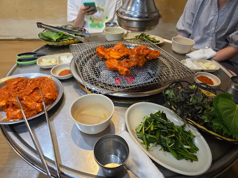 닭갈비 한 상 차림