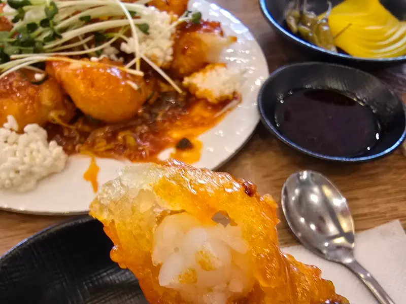 고흥유자크림새우 단면