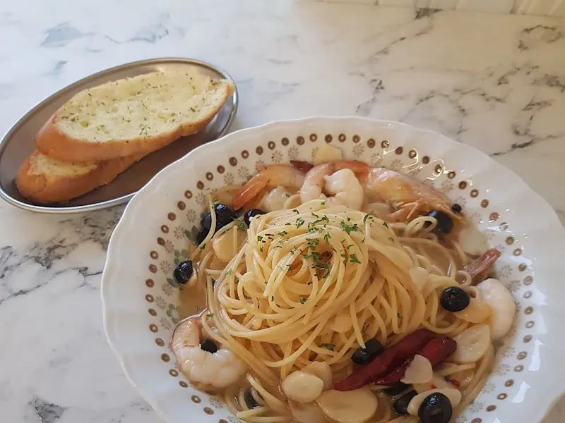 새우 오일 파스타