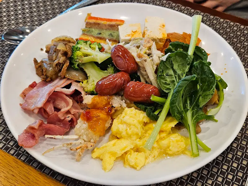 금호화순리조트 조식 뷔페 음식