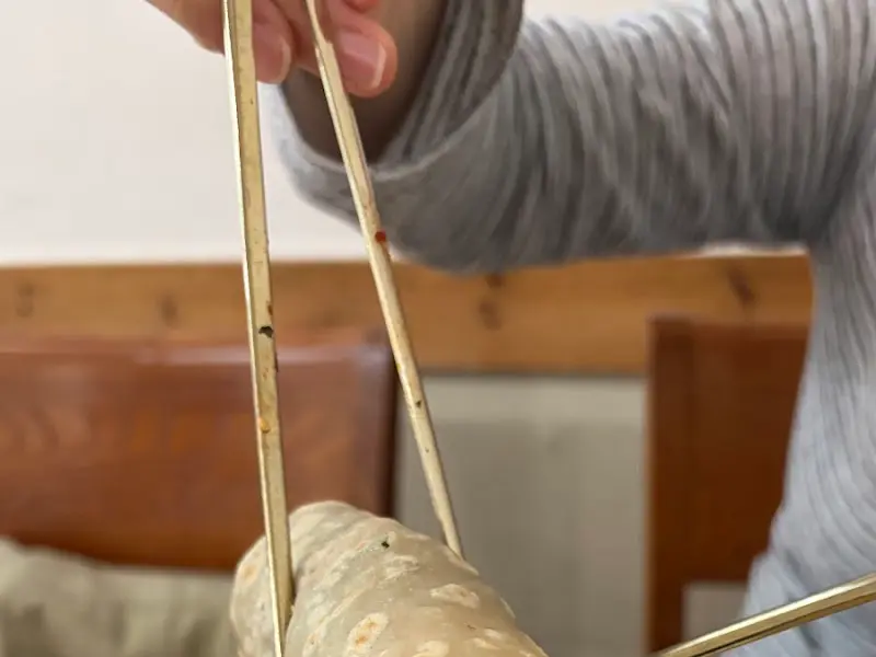 메밀쌈 디테일 샷