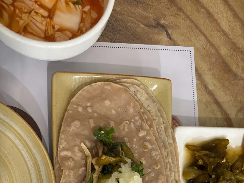 메밀쌈과 밑반찬