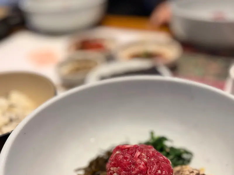 육회비빔밥 클로즈업