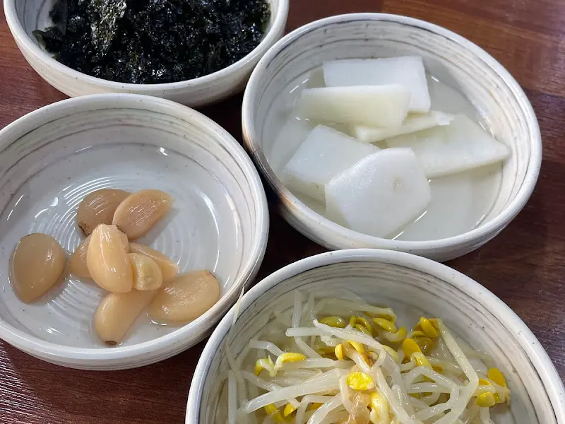 밑반찬 클로즈업