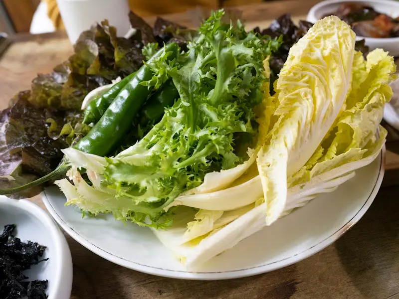 푸짐한 쌈 채소