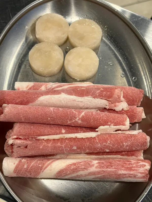 차돌 삼합의 아름다운 자태