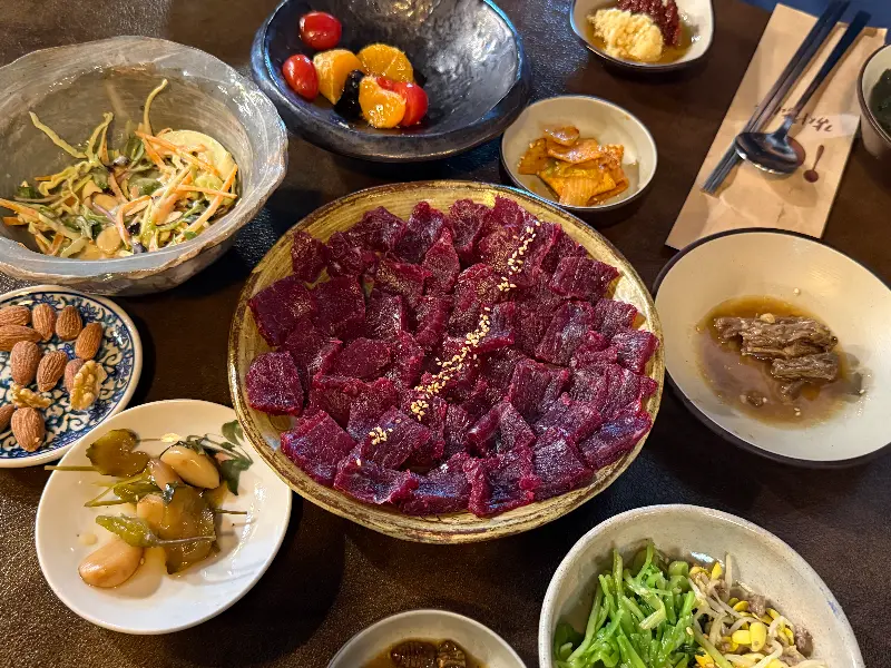 수우생고기 육전