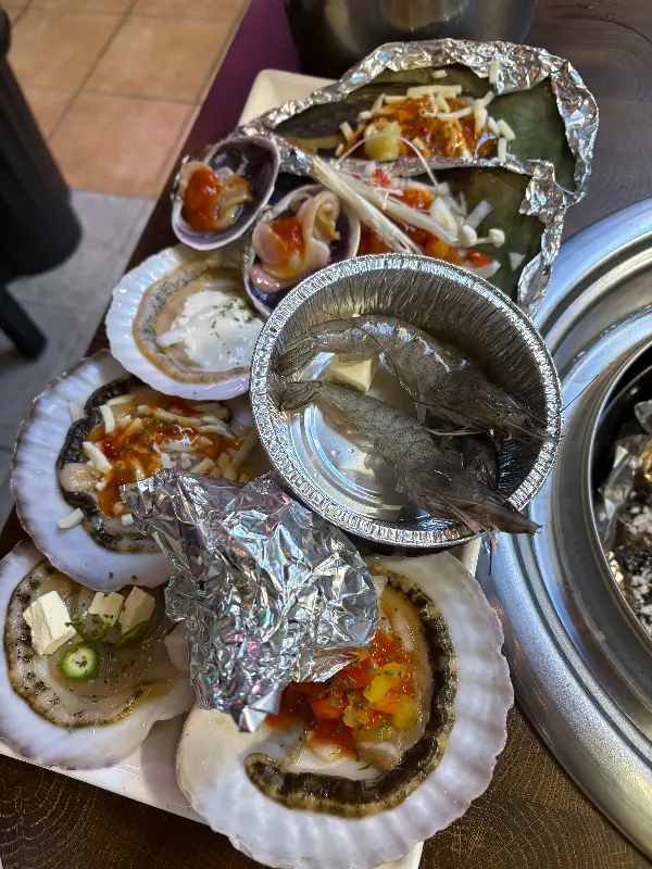 싱싱한 조개구이