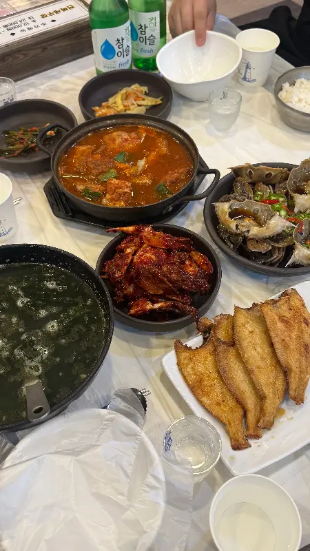 갈치조림과 게장의 조화