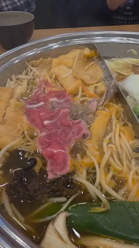 샤브샤브 전체 상차림