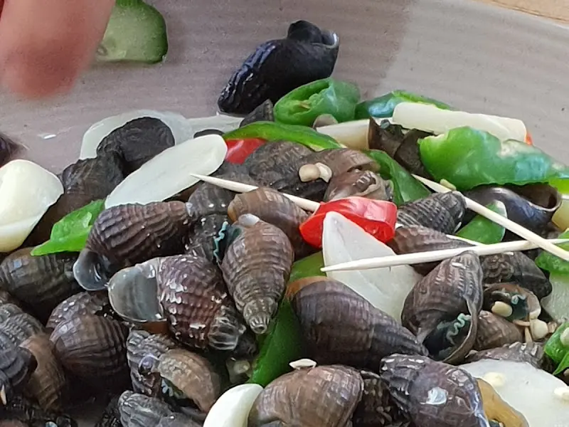 손으로 까먹는 다슬기