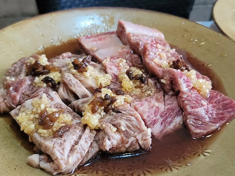 맥문동 갈비의 훌륭한 마블링