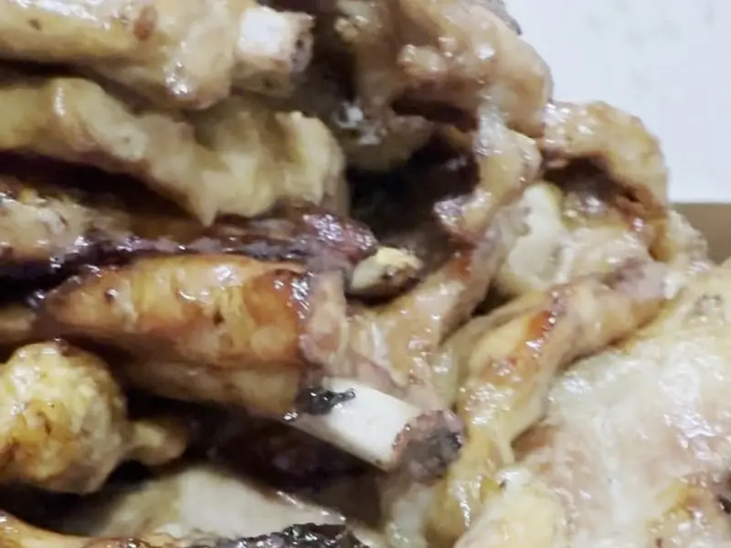 윤기가 흐르는 돼지갈비