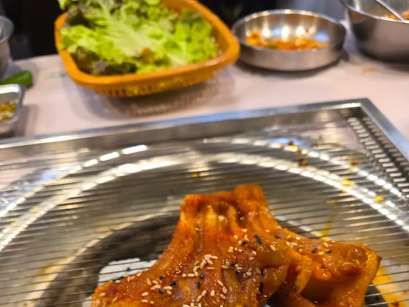 불판 위의 막창