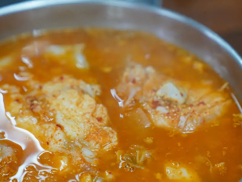 곰치해장국 클로즈업