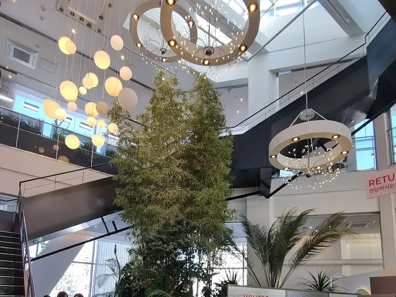 높은 천장과 화려한 조명