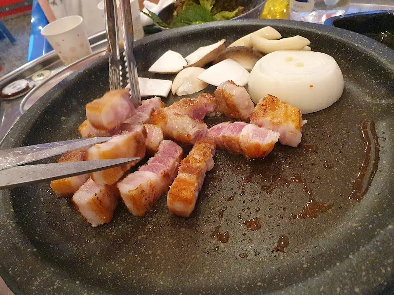 구워지고 있는 막창