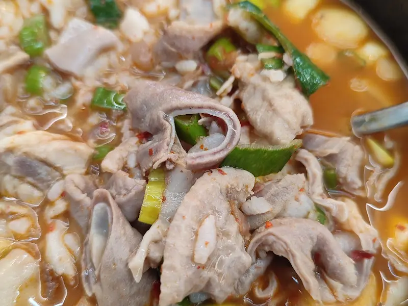 순대국밥 내용물